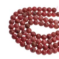 Rhodoniet kralen, Rhodonite, Ronde, DIY, rood, 16x16x16mm, Per verkocht 38 cm Strand