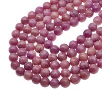 Marmor Beads, Farvet Marble, Runde, du kan DIY, lilla, 12x12x12mm, Solgt Per 38 cm Strand