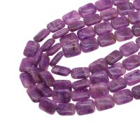 Marble Beads, Geverfd Marmer, Plein, DIY, purper, 14x14x7mm, Per verkocht 38 cm Strand