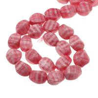 Marble Beads, Geverfd Marmer, Drum, DIY & gefacetteerde & twist, roze, 18x14x14mm, Per verkocht 38 cm Strand