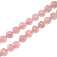 Korálky přírodní Rose Quartz, Kolo, DIY, růžový, 10x10x10mm, Prodáno za 38 cm Strand