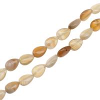 Φυσικό χάντρες Agate Lace, δαντέλα αχάτη, Teardrop, DIY, μικτά χρώματα, 14x10x5mm, Sold Per 38 cm Strand