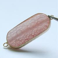 Agate-forbindelse, Agate, med Messing, Rektangel, guldfarve belagt, du kan DIY, flere farver til valg, 41x21mm, Solgt af PC