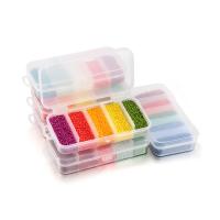 Opake Glas Rocailles, Seedbead, rund, DIY, keine, 2mm, 9000PCs/Box, verkauft von Box