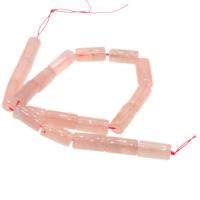 Prirodna ruža kvarca kuglice, Rose Quartz, Kolona, možete DIY, roze, 20x10x10mm, Prodano Per 38 cm Strand