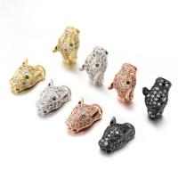 Cubic Zirconia Micro Pave Brass Beads plated fashion jewelry & micro pave cubic zirconia Sold By PC