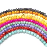 Natuurlijke Gekleurde Shell Kralen, Freshwater Shell, Ronde, DIY, meer kleuren voor de keuze, 4mm, Per verkocht 14.96 inch Strand