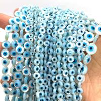 White Lip Shell Beads Evil Eye DIY & enamel 4-10mm Sold By PC