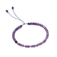 Amethyst Armband, Modeschmuck & einstellbar, keine, 4mm, Länge 18-22 cm, verkauft von PC