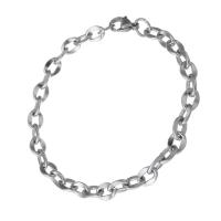 Stainless Steel smycken Armband, ROSTFRITT STÅL, Unisex, ursprungliga färgen, Längd Ca 8.5 inch, Säljs av PC