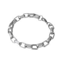 Jewelry Cruach dhosmálta Bracelet, unisex, dath bunaidh, Fad Thart 8.5 Inse, Díolta De réir PC