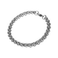 Stainless Steel smycken Armband, ROSTFRITT STÅL, Unisex, ursprungliga färgen, Längd Ca 8.8 inch, Säljs av PC