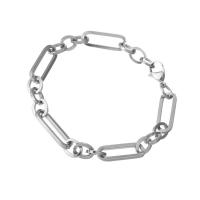 Jewelry Cruach dhosmálta Bracelet, unisex, dath bunaidh, Fad Thart 8.4 Inse, Díolta De réir PC