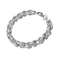 Jewelry Cruach dhosmálta Bracelet, unisex, dath bunaidh, Fad Thart 8.4 Inse, Díolta De réir PC