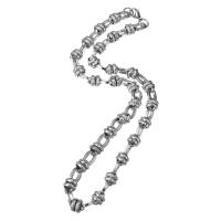 Ketting van edelstaal ketting, Roestvrij staal, platinum plated, uniseks, Lengte Ca 21.5 inch, Verkocht door PC