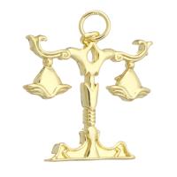 Brass Jewelry Pendants gold color plated DIY golden Approx 3mm Sold By Lot