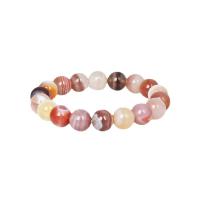 agate Botswana bracelet, Rond, Vintage & unisexe & normes différentes pour le choix & protection contre les radiations, rose, Longueur Environ 7.09 pouce, Vendu par PC