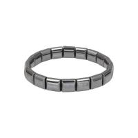 Hematite Neamh-maighnéadach Bracelet, unisex, dubh, Fad Thart 7.09 Inse, Díolta De réir PC