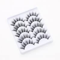 False Eyelashes Chemical Fiber 3D effect & for woman black 13mm Sold By Set