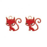 Zinc Alloy Enamel Pendants Fox Sold By Bag