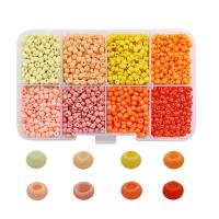 Kleursolide glazen Seed beads, Seedbead, moffelen vernis, DIY, meer kleuren voor de keuze, 3mm, 3400pC's/box, Verkocht door box