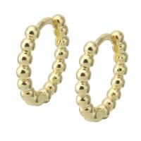 Orecchini cerchietti Hoop ottone, Cerchio, placcato color oro, gioielli di moda & per la donna, dorato, 15.50x14x2.50mm, 10Pairspaio/lotto, Venduto da lotto