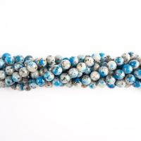 Gemstone smykker perler, Azurite, Runde, poleret, du kan DIY & forskellig størrelse for valg, blå, 6-12mm, Solgt Per Ca. 14.96 inch Strand