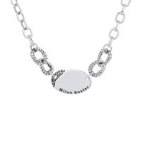 Sterling Silver Halsband, 925 sterling silver, för kvinna, silver, Längd Ca 17.71 inch, Säljs av PC