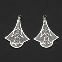 Faisean Iarann ​​Pendants, le rhinestone, airgid, 42mm, Díolta De réir PC