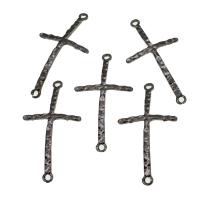 Cross Zink legering Stik, Zinc Alloy, Kryds, sølv, 49mm, Solgt af PC