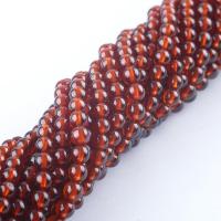 Naturlig granat perler, Garnet, Runde, poleret, du kan DIY & forskellig størrelse for valg, 4-5mm, Solgt Per Ca. 14.96 inch Strand