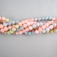 Morganite Beads Round polished DIY 6-10mm Sold Per Approx 14.96 Inch Strand