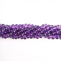 Natuurlijke Amethyst kralen, Amethist, Ronde, gepolijst, DIY & verschillende grootte voor keus, purper, 6-12mm, Per verkocht Ca 14.96 inch Strand