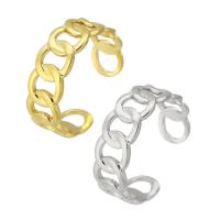 304 acciaio inox Anelli Cuff, Regolabile & unisex & cavo, nessuno, Misura:7, Venduto da PC