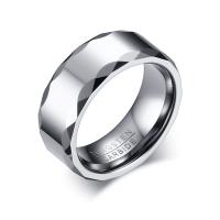 Finger Ring Nakit, Tungsten čelika, uglađen, različite veličine za izbor & za čovjeka, 8mm, Prodano By PC