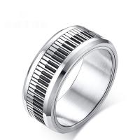 Vinger Ring in edelstaal, 304 roestvrij staal, verschillende grootte voor keus & voor de mens, 8x2mm, Verkocht door PC