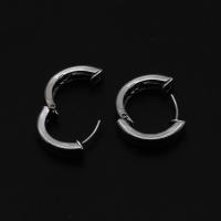 Ijzer Hoop Earring, voor vrouw, zilver, 18mm, Verkocht door PC