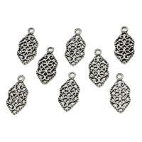 Zinc Alloy Leaf Pendants silver color 20mm Sold By PC