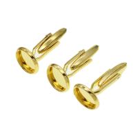 Zinc Alloy Cufflinks Findings golden 28mm Sold By PC