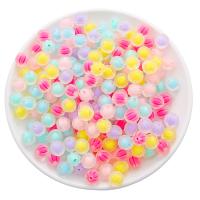 Frosted Acrylic Beads DIY mixed colors 10-12mm Sold By Bag