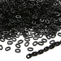 Akril Megnyitotta Chain, DIY, több színt a választás, 6x9mm, 100PC-k/Bag, Által értékesített Bag