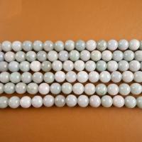 Jade Burma Bead, Runde, poleret, du kan DIY & forskellig størrelse for valg, 6-12mm, Solgt Per Ca. 14.96 inch Strand