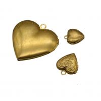 Zinc Alloy Locket Vedhæng, Heart, gylden, 10pc'er/Bag, Solgt af Bag