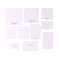 papier Carte boucle d’oreille, Impression, styles différents pour le choix, blanc, 100PC/sac, Vendu par sac