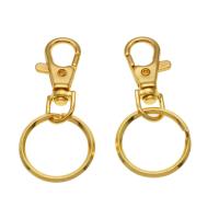 Zinc Alloy Key Clasp golden 48mm Sold By Bag