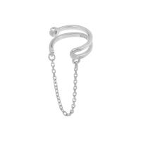 Moda orecchini bracciale, ottone, Micro spianare cubic zirconia & per la donna, argento, 11mm,18mm, Venduto da PC