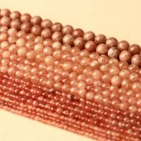 Natural Moonstone Beads Orange Moonstone Round polished DIY orange 4-12mm Sold Per 14.96 Inch Strand