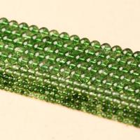 Knitrende kvartsperler, Green Quartz, Runde, poleret, du kan DIY & forskellig størrelse for valg, grøn, 6-12mm, Solgt Per 14.96 inch Strand