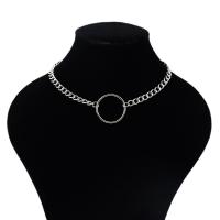 Collier d'acier titane, unisexe, argent, Longueur 45 cm, Vendu par PC