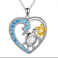 Zinc Alloy Jewelry Necklace with 1.97 extender chain Heart silver color plated fashion jewelry & with rhinestone silver color nickel lead & cadmium free Length 45 cm Sold By PC